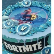 709722 kit vafa Fortnite Lama logo si monede V-Bucks 30x20cm